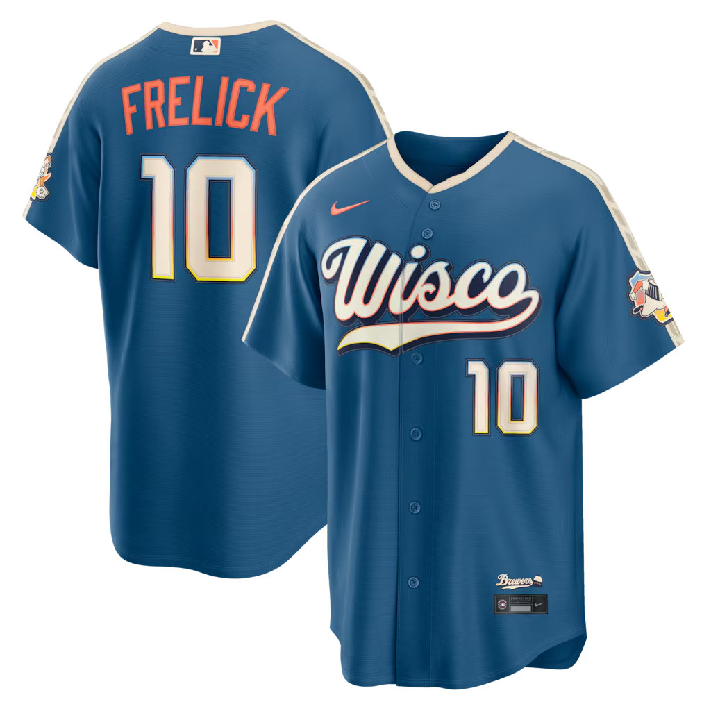 #10 Sal Frelick Milwaukee Brewers 2026 City Connect Jersey Shop Milwaukee Baseball Merch