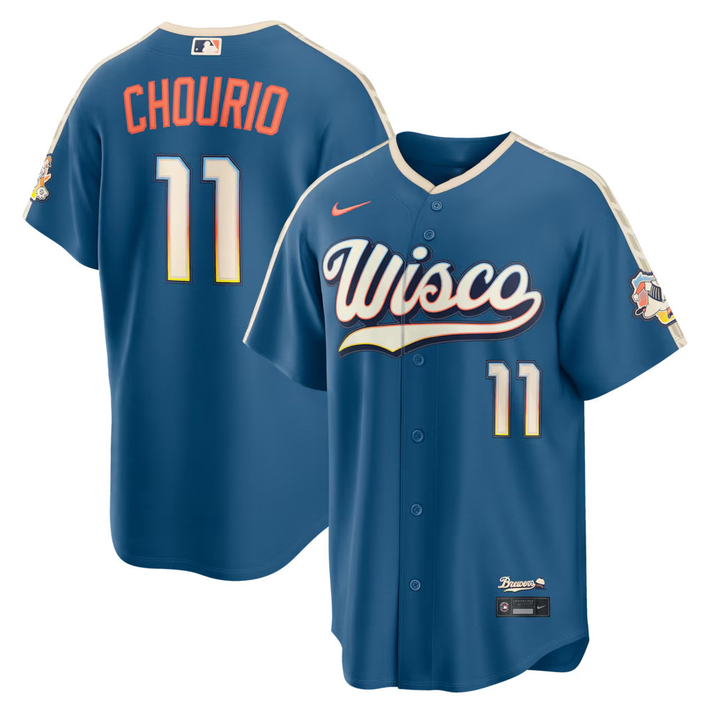#11 Jackson Chourio Milwaukee Brewers 2026 City Connect Jersey Shop Brewers Merch Fan Gifts