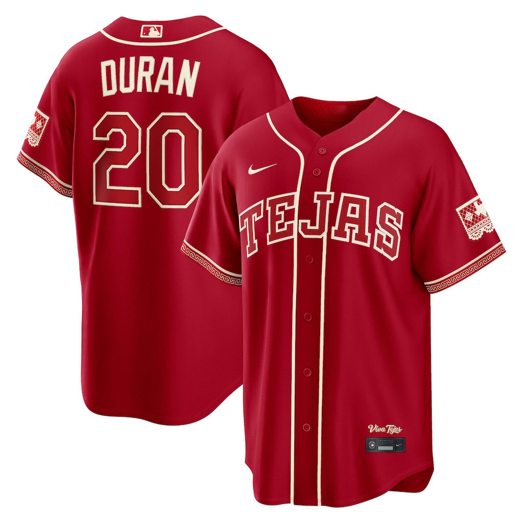#20 Ezequiel Duran Texas Rangers 2026 City Connect Jersey Shop Rangers Merch Fan Gifts