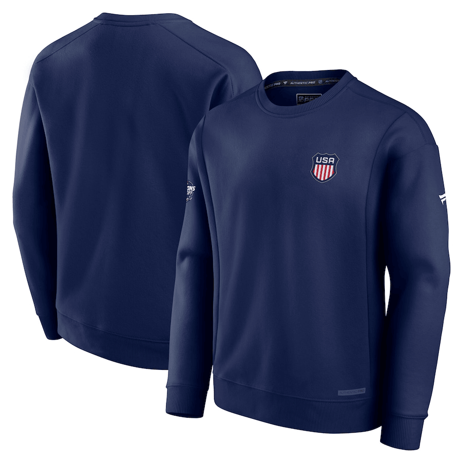 2025 4 Nations Face-Off Pick-A-Player Pullover Navy Sweatshirt 1 2025 4 Nations Face-Off Pick-A-Player Pullover Navy Sweatshirt