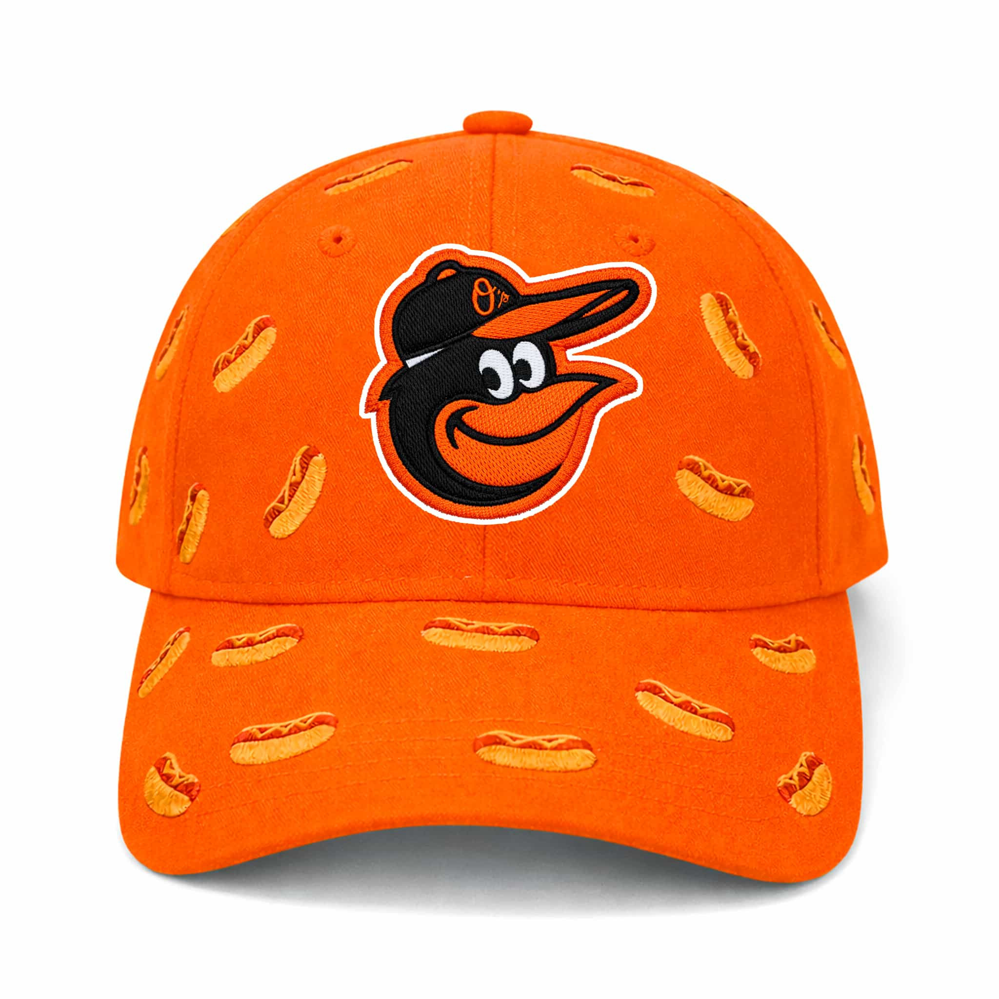 2026 Baltimore Orioles Hot Dog Hat Embroidered Orioles Merch Baseball Team Gift Ideas - Image 2