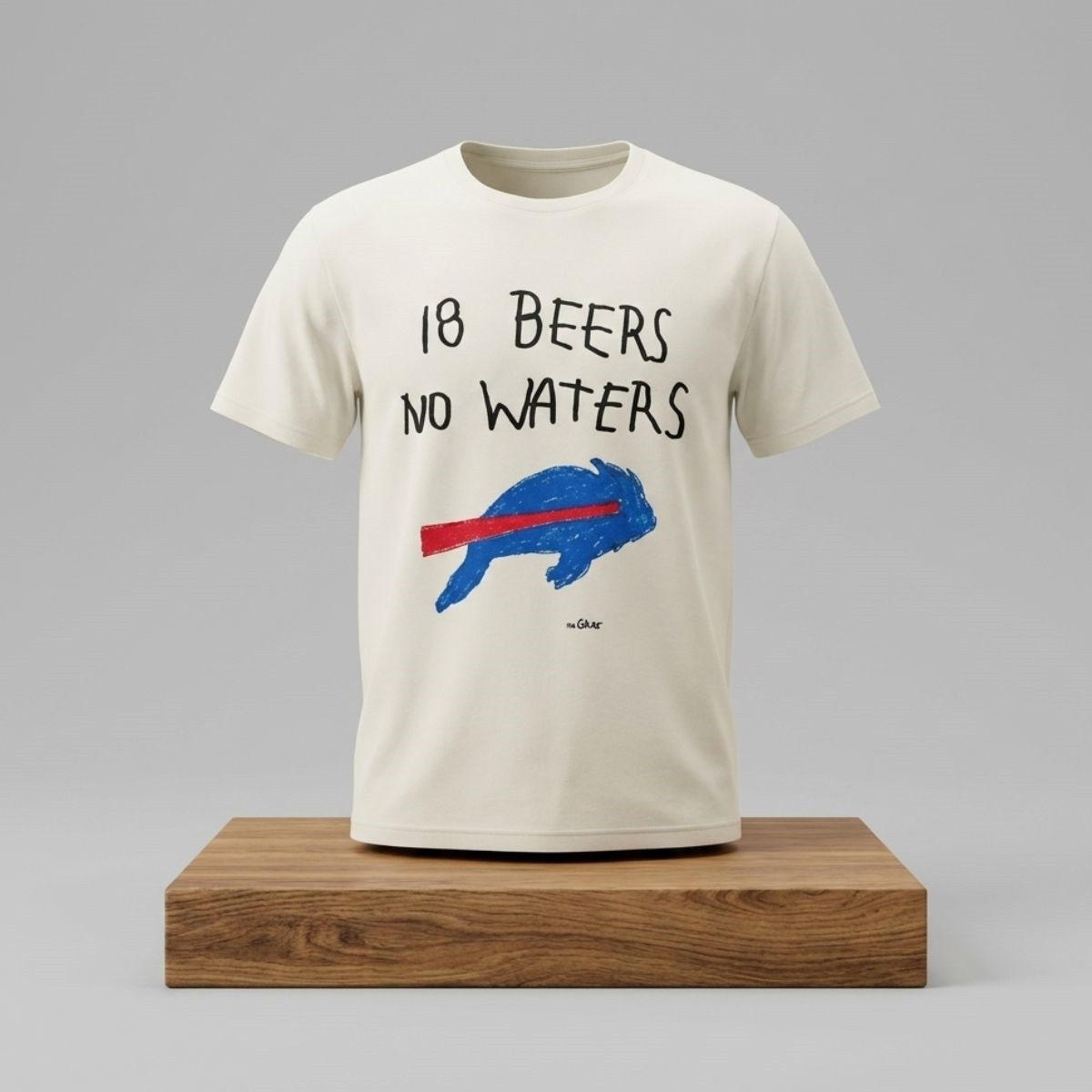 2026 Buffalo Bills Merch 18 Beers No Waters T-Shirt Retro Gifts For Fans