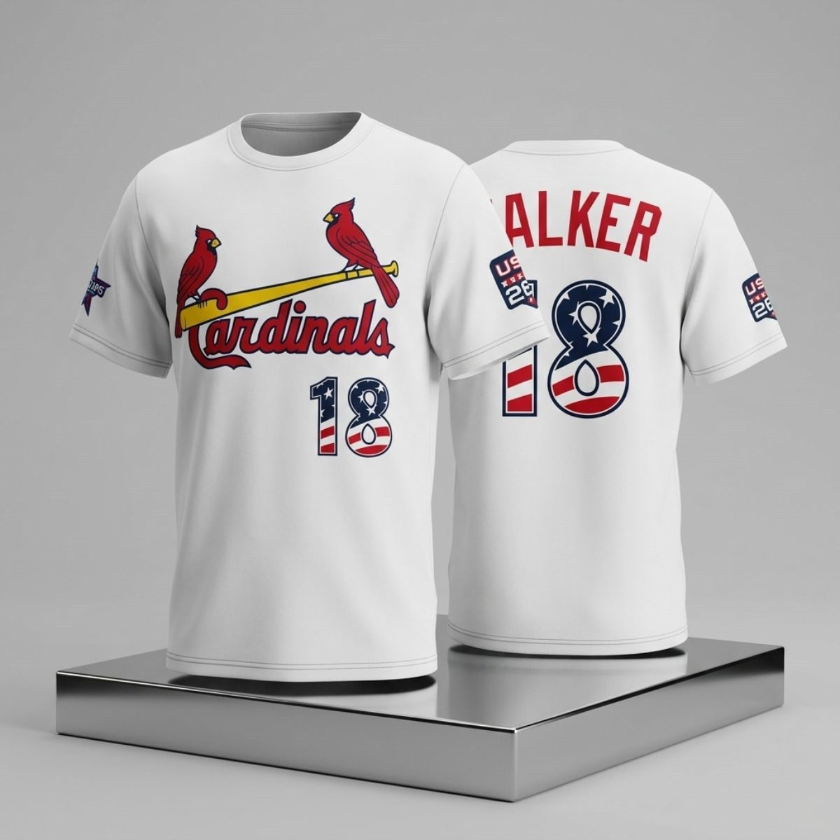 2026 Cardinals Jordan Walker 18 T-Shirt Cardinals Merch Gifts For Him Who Has Everything