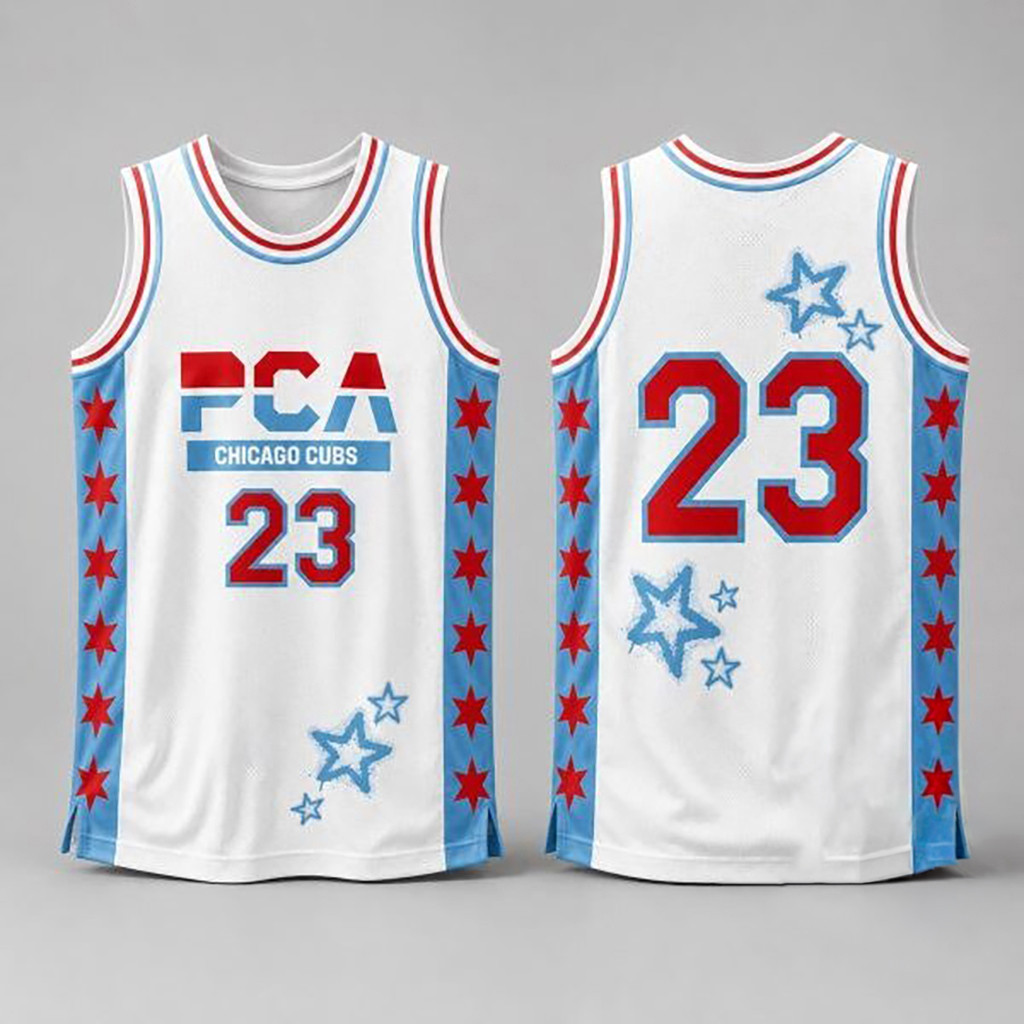 2026 Chicago Cubs X PCA Basketball Jersey #23 Stars Jersey Fan Merch Gift For Brothers