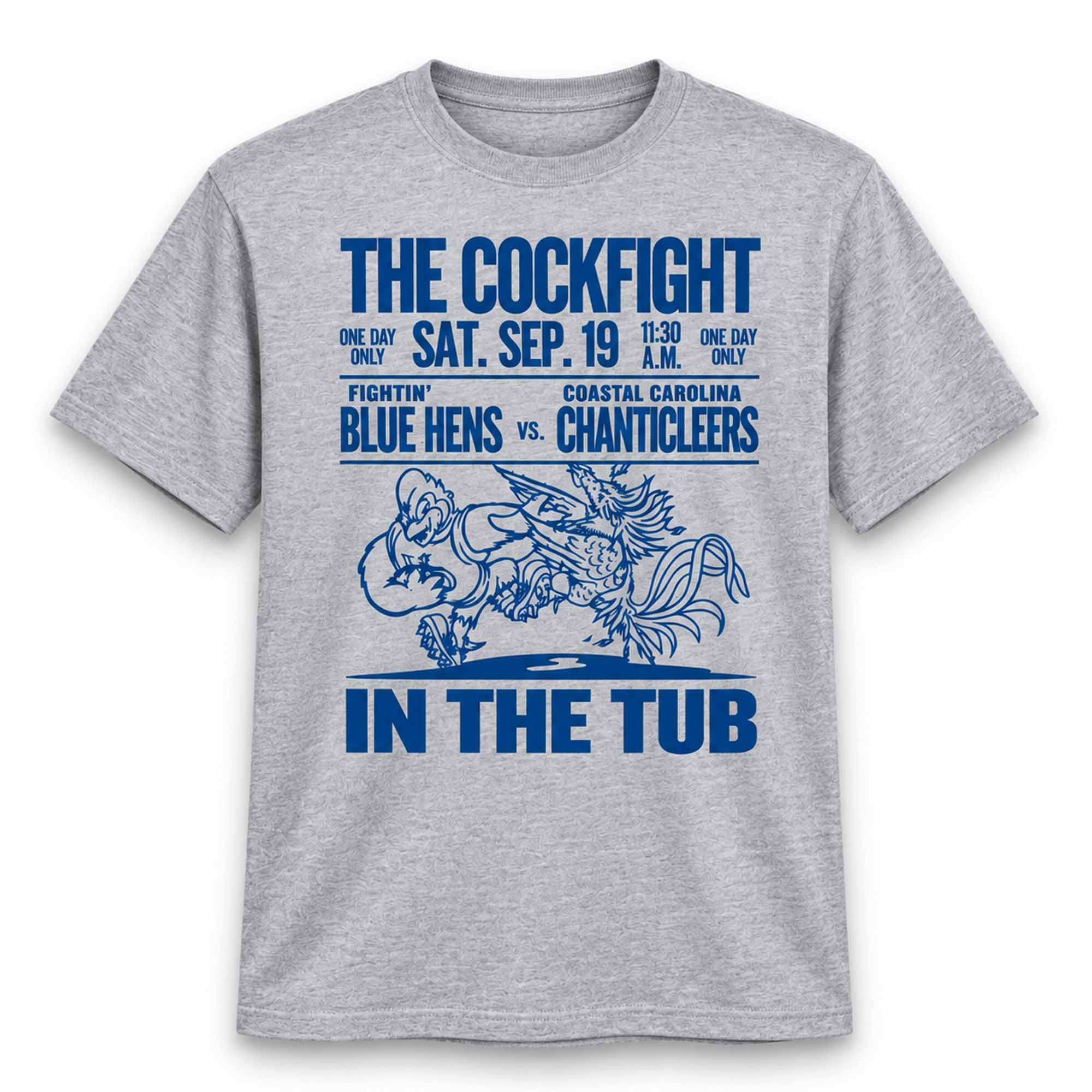 2026 Delaware Football The Cockfight In The Tub Shirt Delaware Fightin Blue Hens Merch