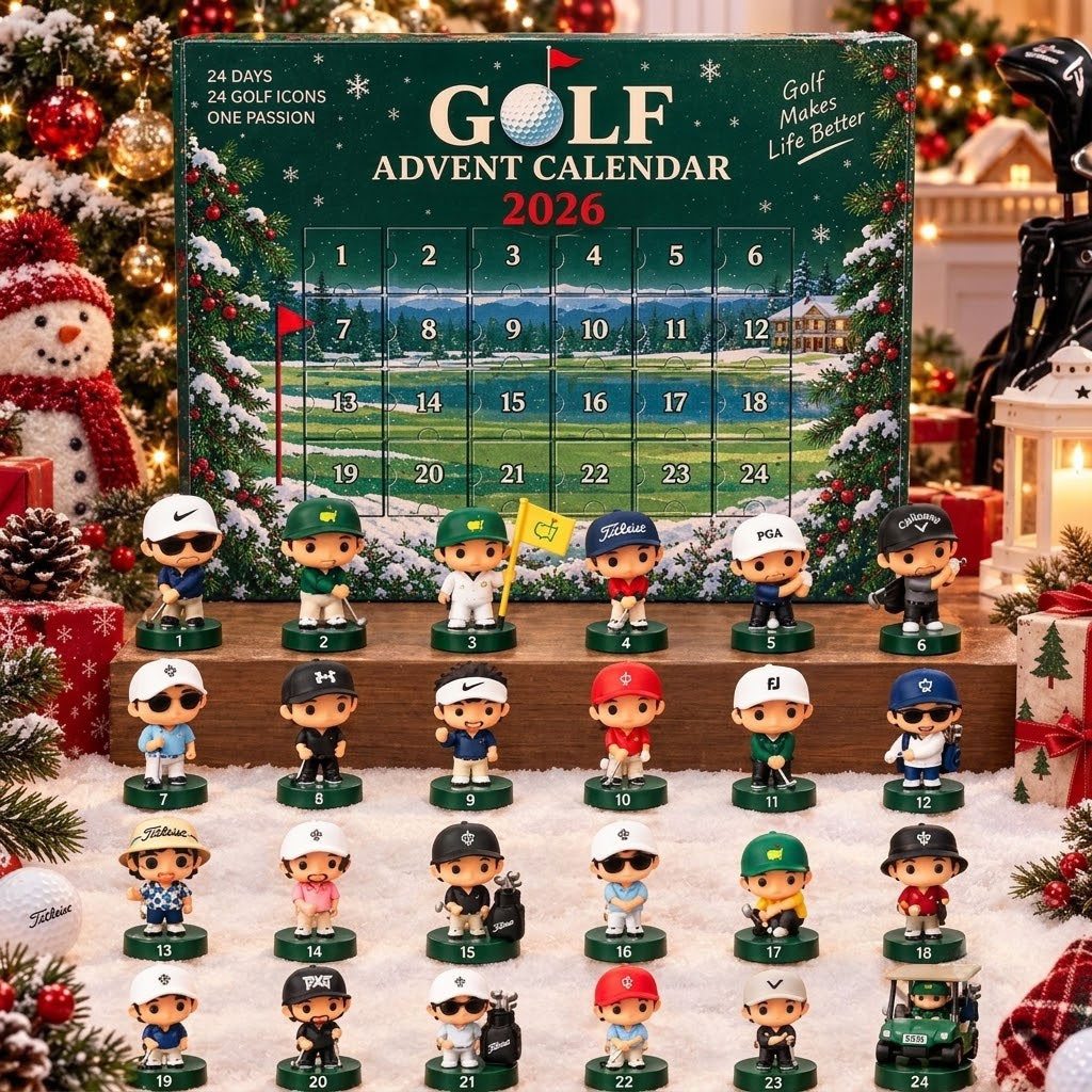 2026 Golf Advent Calendar 24 Days Christmas Ornaments PGA Championship Merch Golfer Gifts