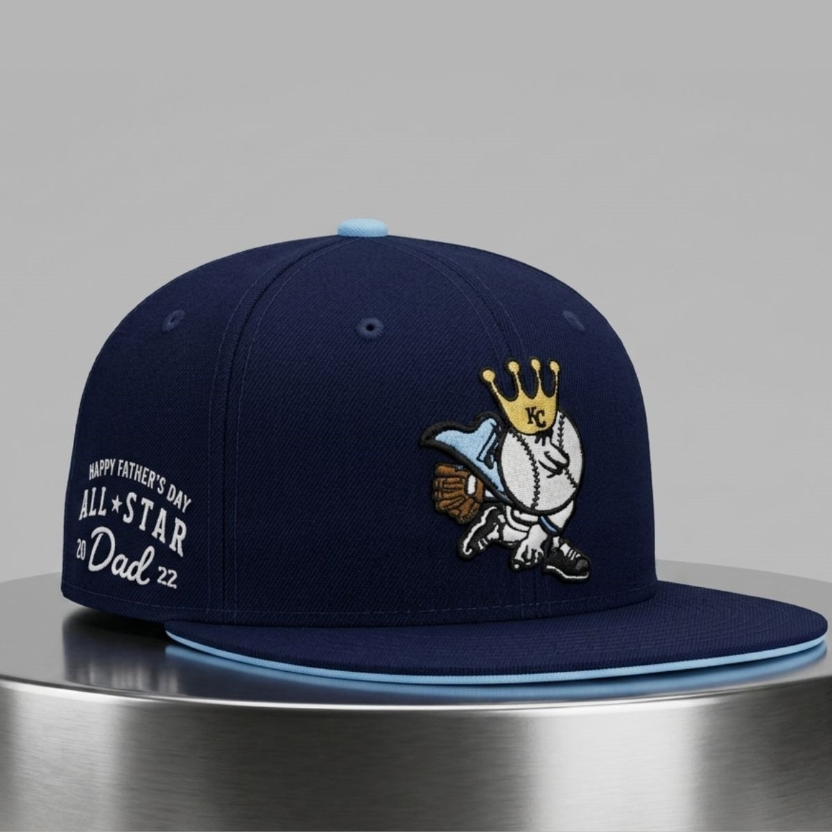 2026 KC Royals Happy Father's Day All-Star Snapback Hat Embroidered Royals Merch Gift For Him