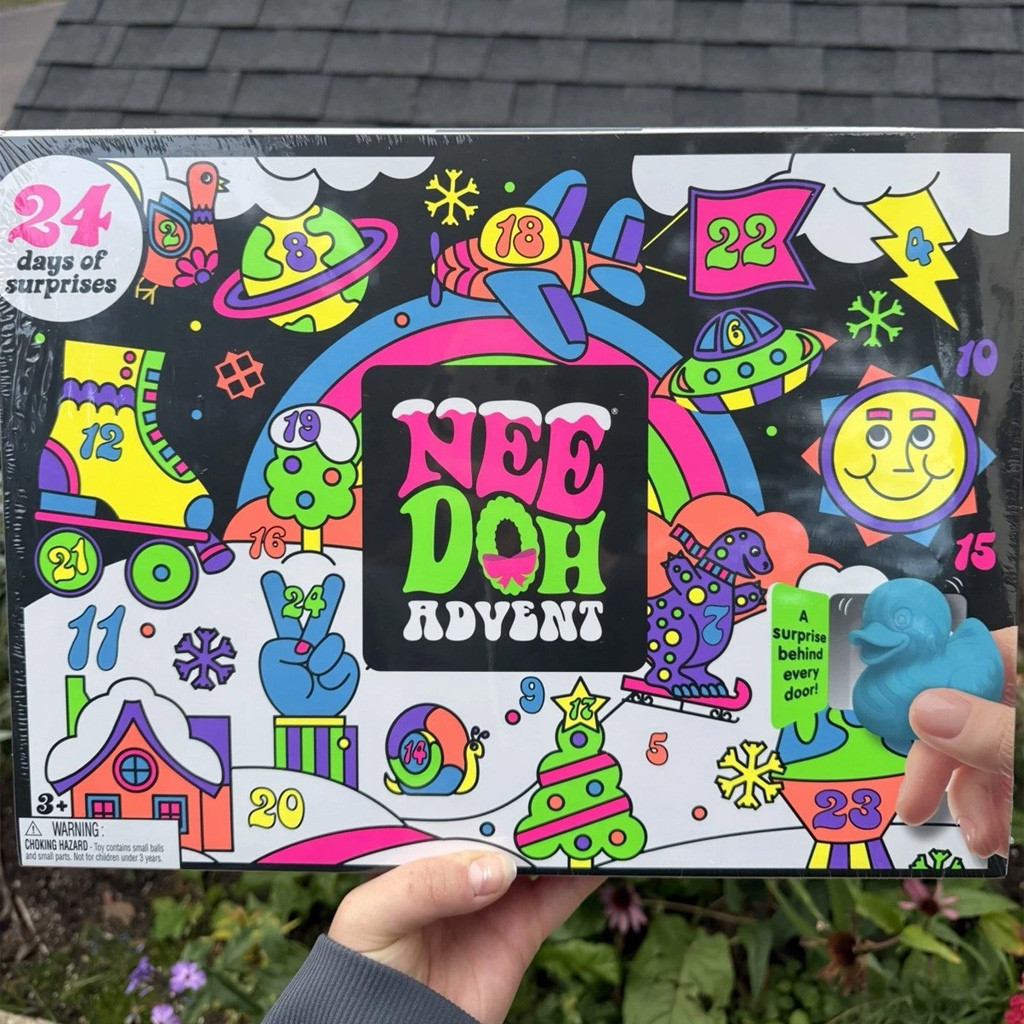 2026 Needoh Advent Calendar Squishy Toy 24 Days Surprises Schylling Needoh Merch Gifts For Christmas - Image 4