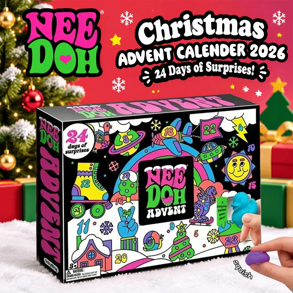 2026 Needoh Advent Calendar Squishy Toy 24 Days Surprises Schylling Needoh Merch Gifts For Christmas - Image 3