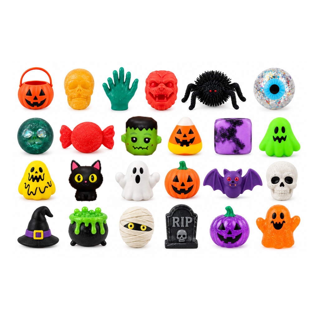2026 NeeDoh Halloween Advent Calendar 24 Days Of Spooky Ornaments NeeDoh Merch Halloween Gifts - Image 3
