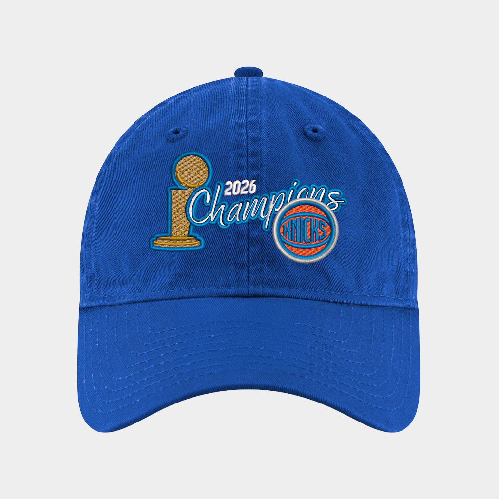 2026 New York Knicks Champions Merch NY Knicks Finals Champions Hat Blue Gifts For Dad