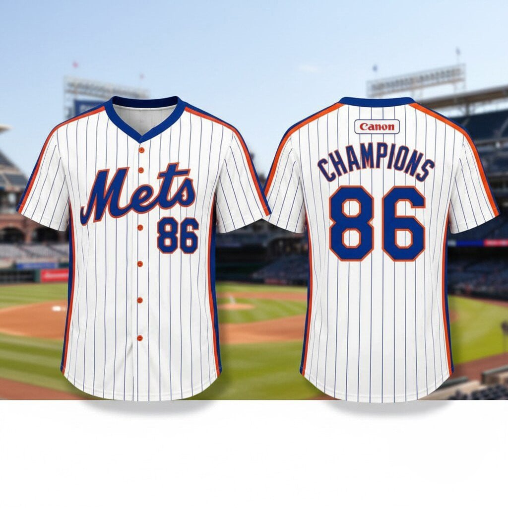 2026 NY Mets 1986 Retro Jersey Giveaway Champions Jersey NY Mets Merch Baseball Fan Gifts