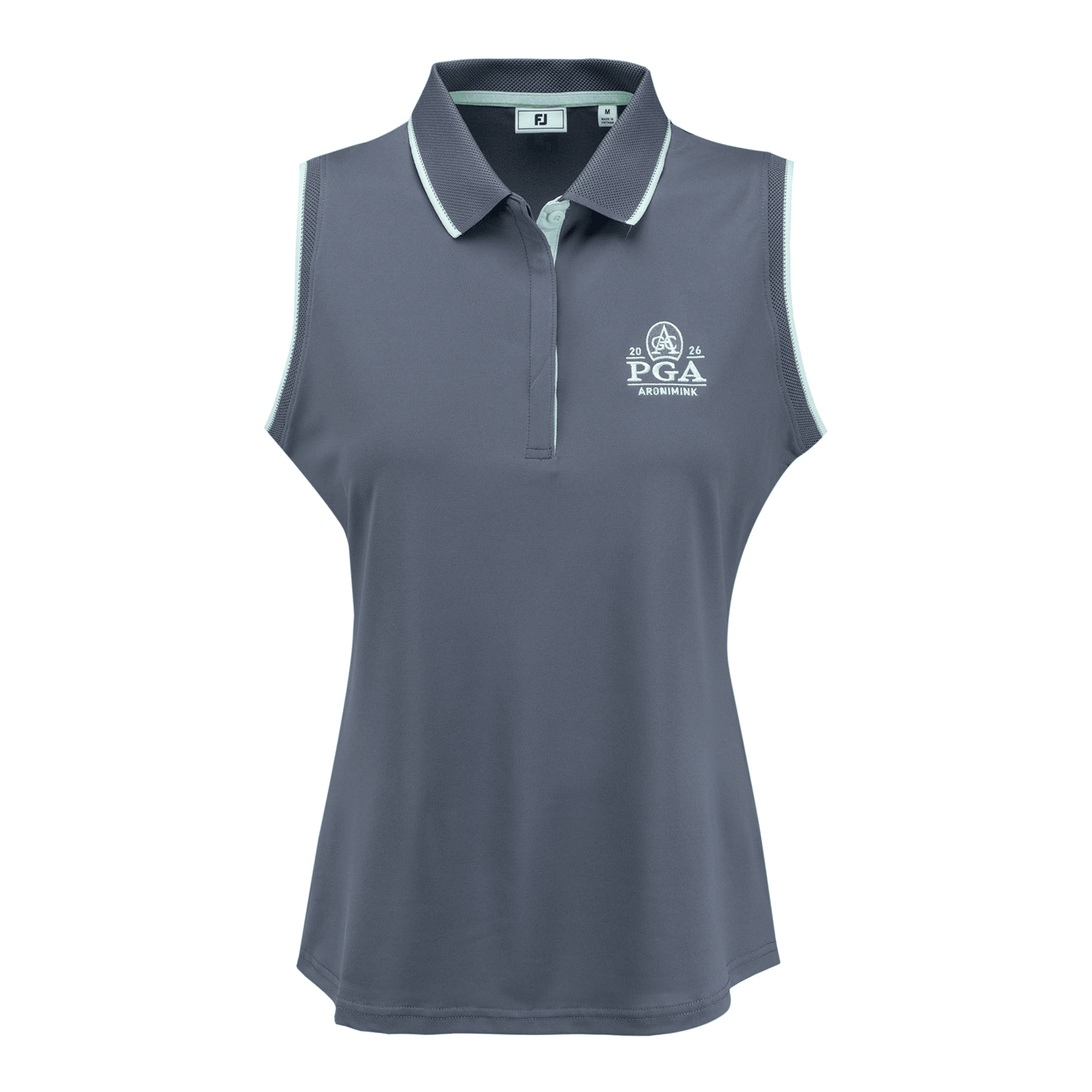 2026 PGA Championship Merch FootJoy 2026 PGA Championship Women's Sleeveless Polo Shirt