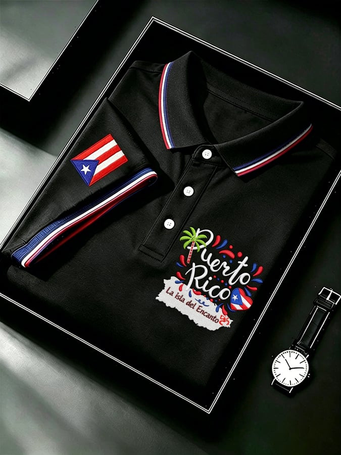 2026 Puerto Rican Day Parade Polo Shirt Boricua Shirt Puerto Rico La Isla Del Encanto Clothes - Image 2