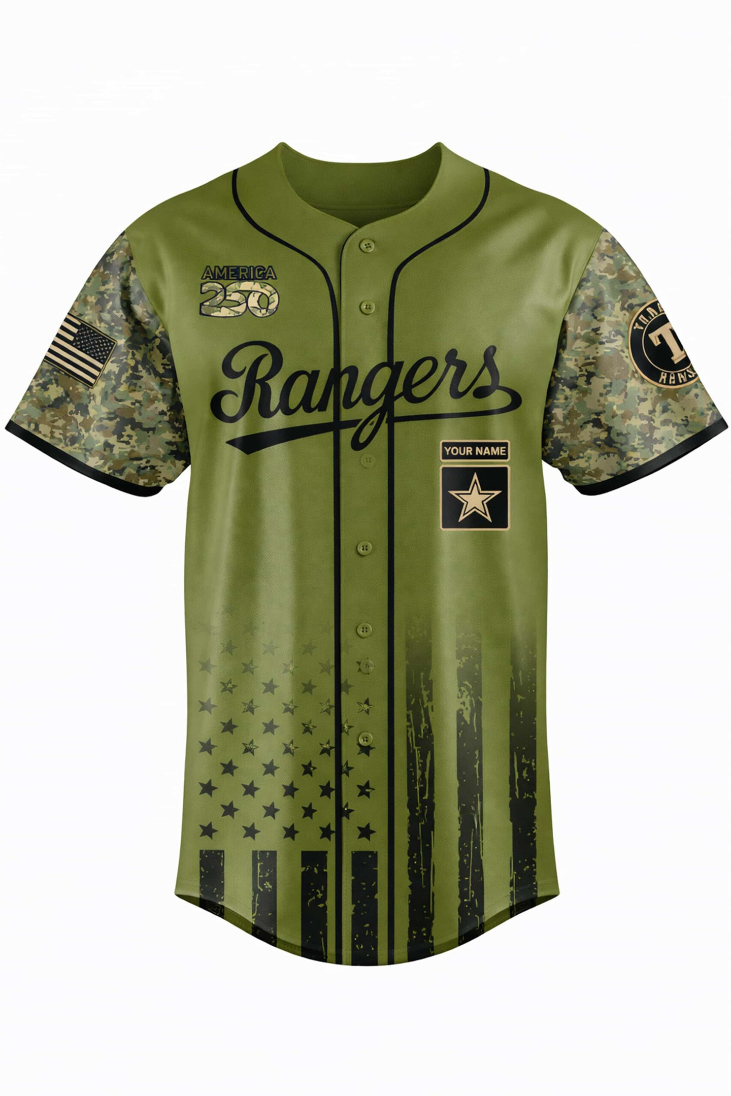 2026 Rangers 250th Military Appreciation Night Jersey