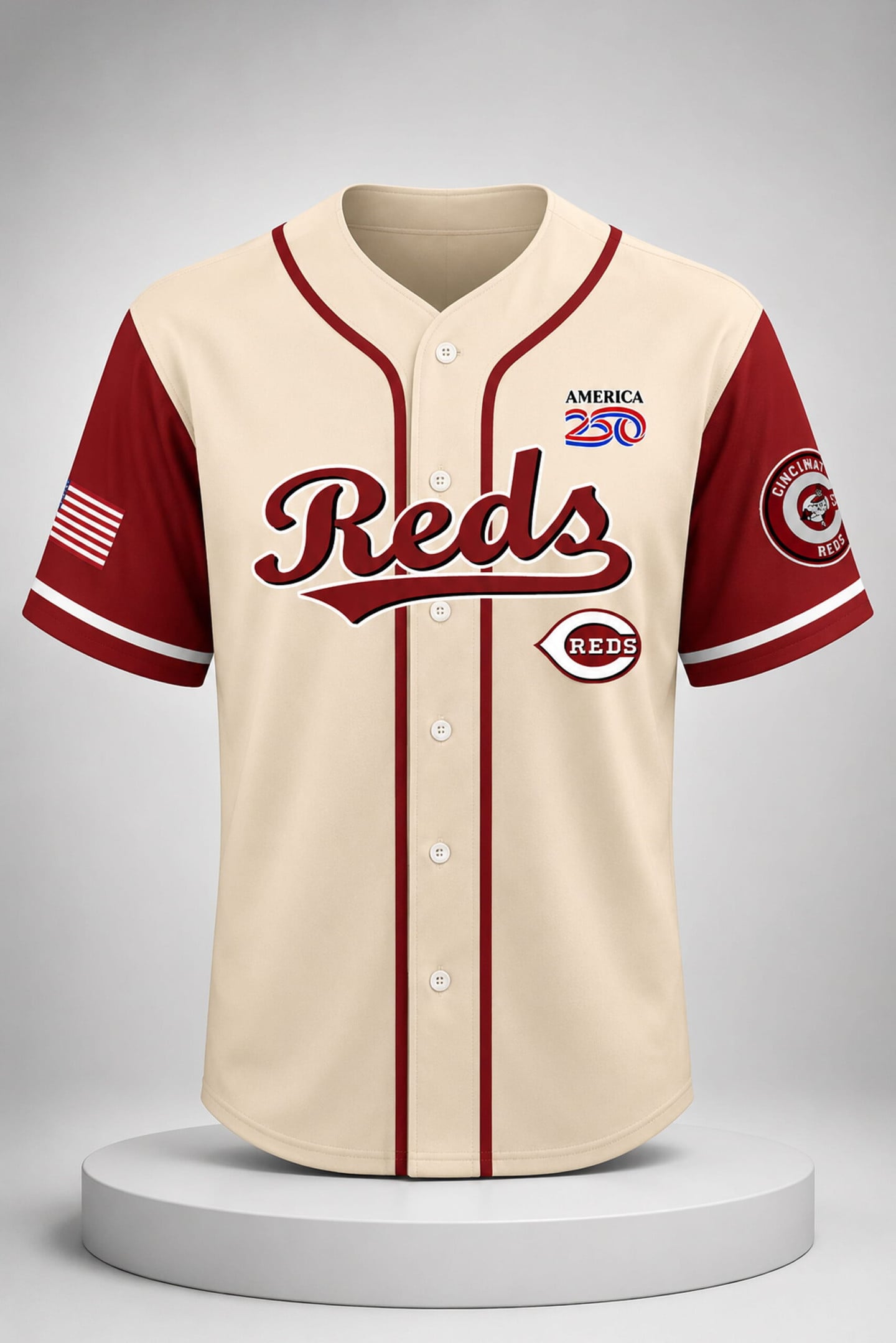 2026 Reds 250th Year Anniversary Freedom Jersey