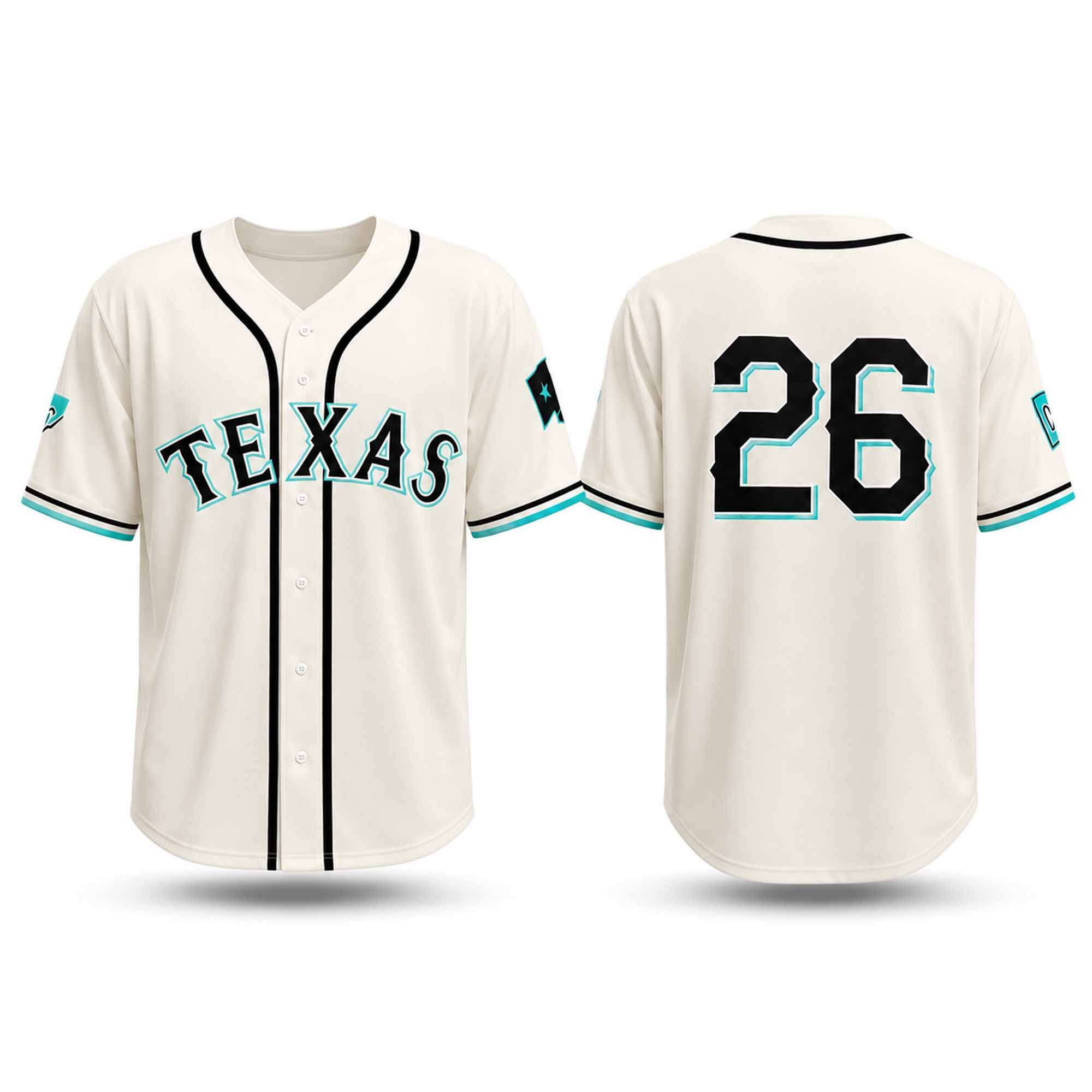 2026 Texas Rangers Dude Perfect Jersey Rangers Merch Baseball Lover Gift Ideas