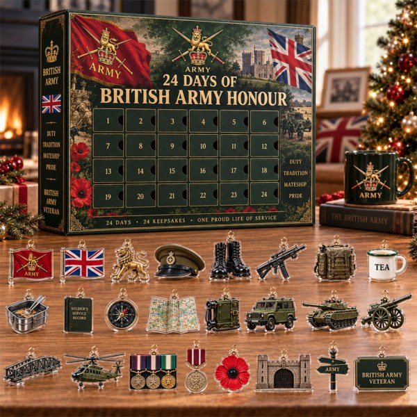 24 Days of British Army Honour Advent Calendar Christmas Ornaments Xmas Gifts For Veteran - Image 2