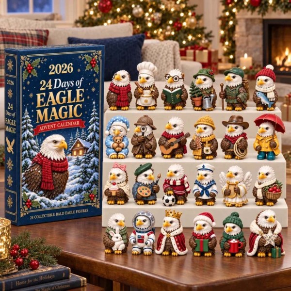 24 Days of Eagle Magic Advent Calendar Christmas Ornament Xmas Gift For Eagle Lovers - Image 2