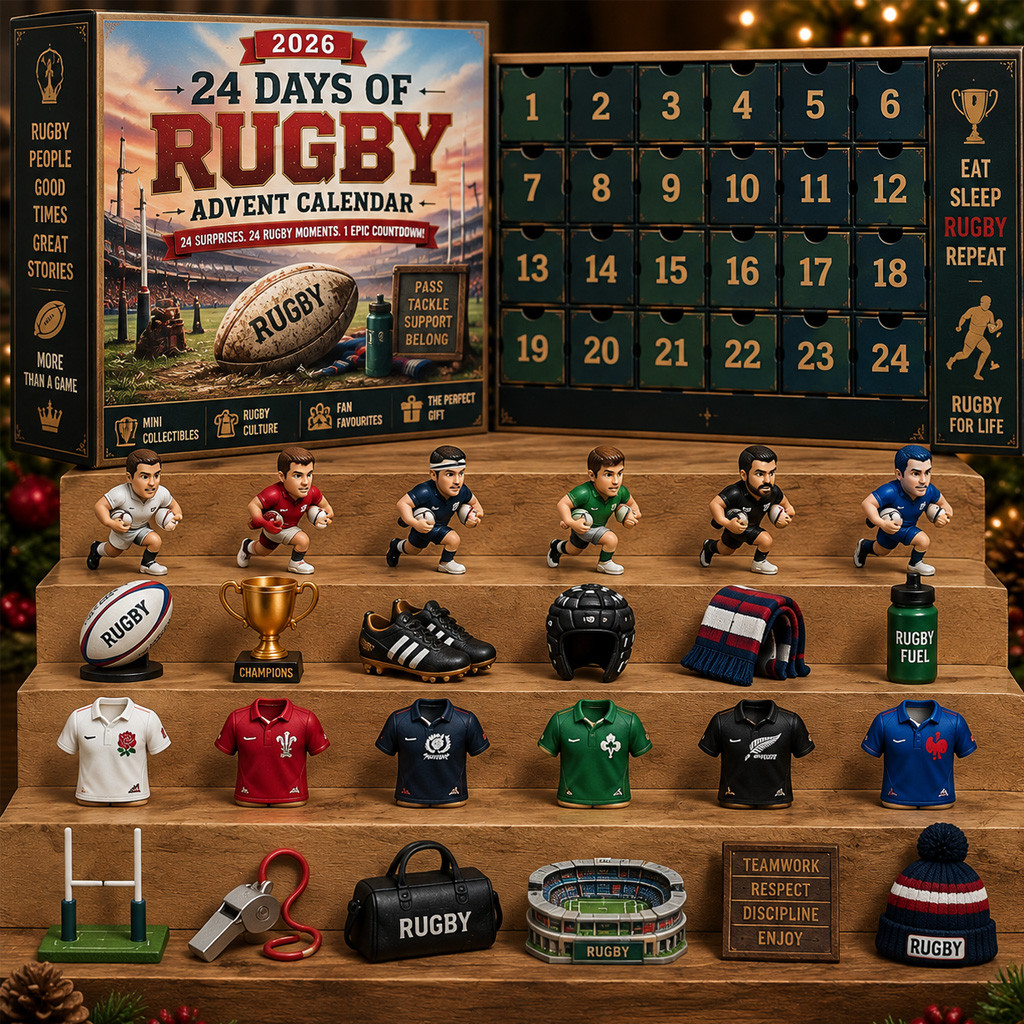 24 Days Of Rugby Legends Advent Calendar 2026 Christmas Ornaments Xmas Gift For Rugby Lovers - Image 3