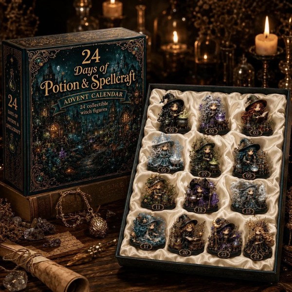 24 Days Of Witch Potion And Spellcraft Advent Calendar Halloween Gift For Friends - Image 2