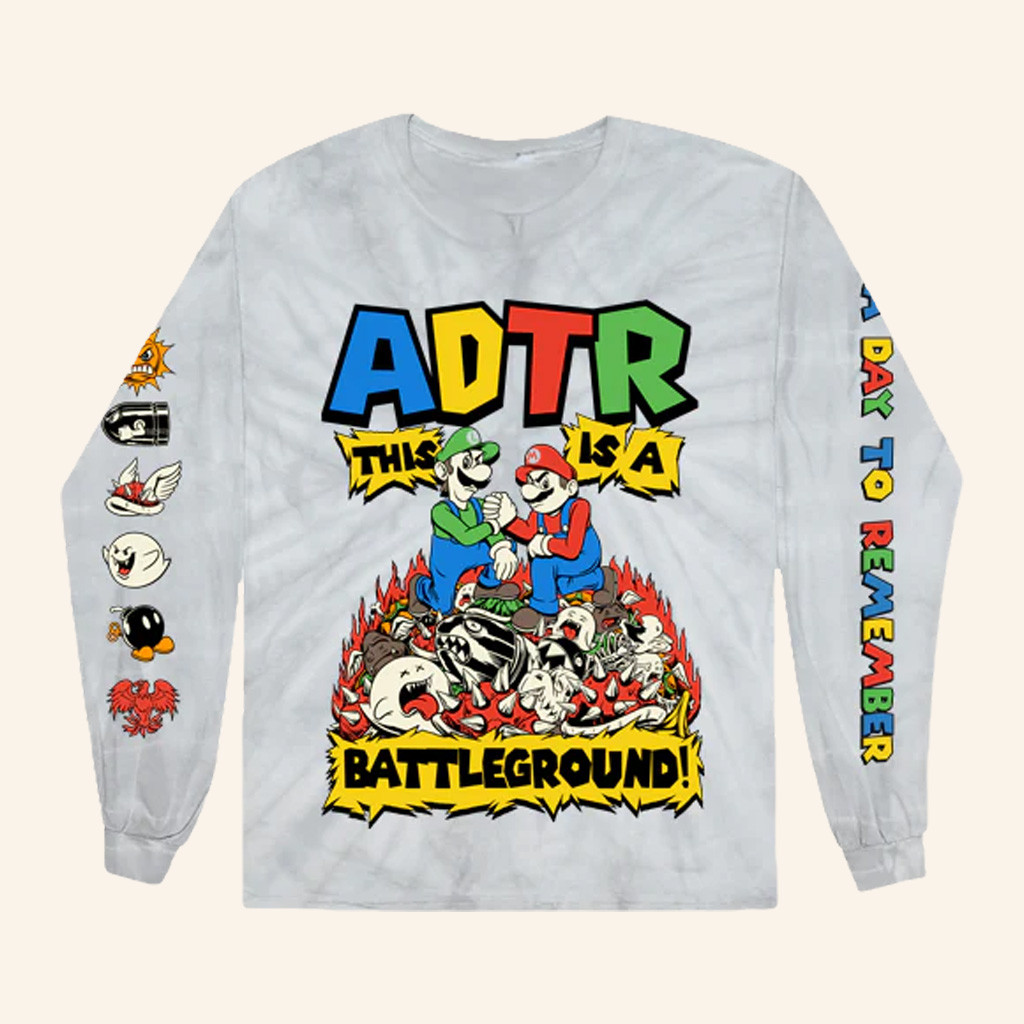 A Day To Remember Merch Battleground Long Sleeve T-Shirt ADTR Shirt Gifts For Rock Lovers
