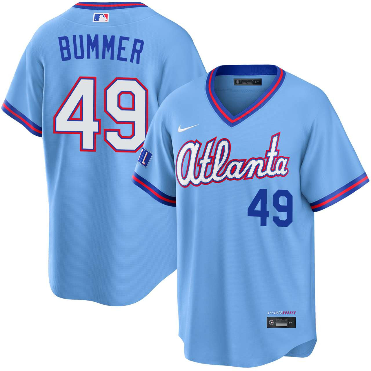 Aaron Bummer Atlanta Braves 2026 City Connect Stadium Jersey - Powder Blue