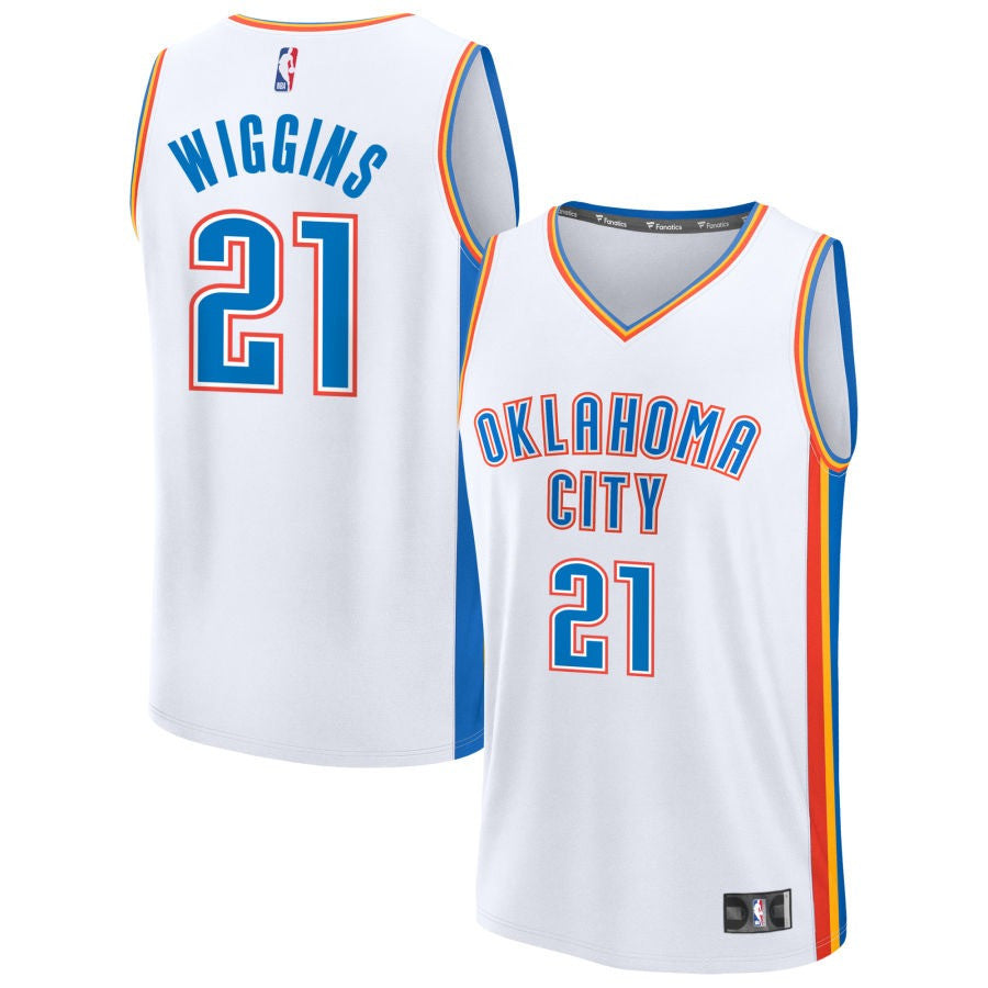 Aaron Wiggins Oklahoma City Thunder 2025 Association Edition Fast Break Jersey - White 1 Aaron Wiggins Oklahoma City Thunder 2025 Association Edition Fast Break Jersey - White