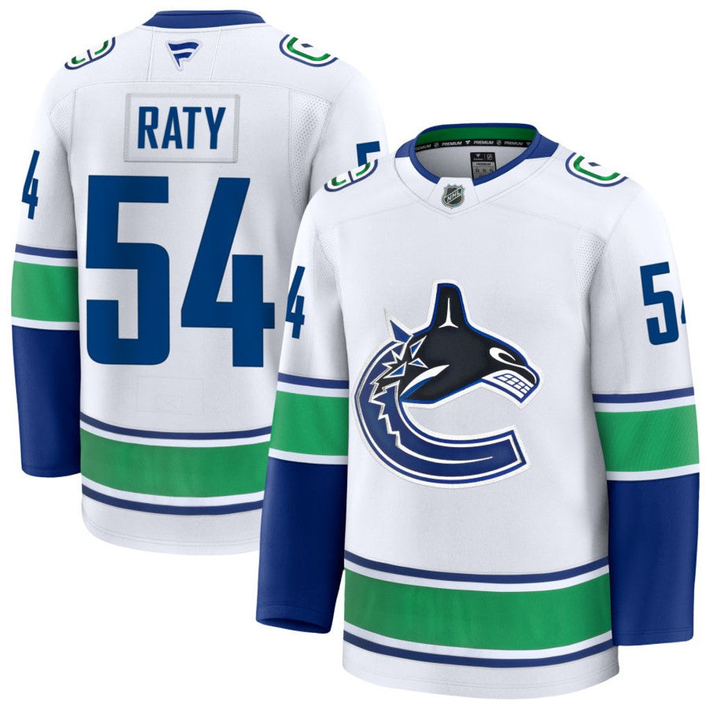 Aatu Raty Vancouver Canucks 2025 Away Premium Jersey - White