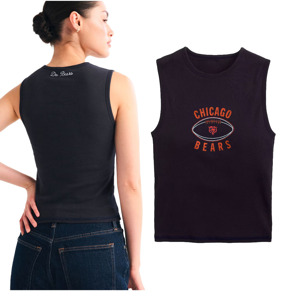 Abercrombie & Fitch x NFL Merch 2026 Chicago Bears Football Tank Top Game Day Bears Merch