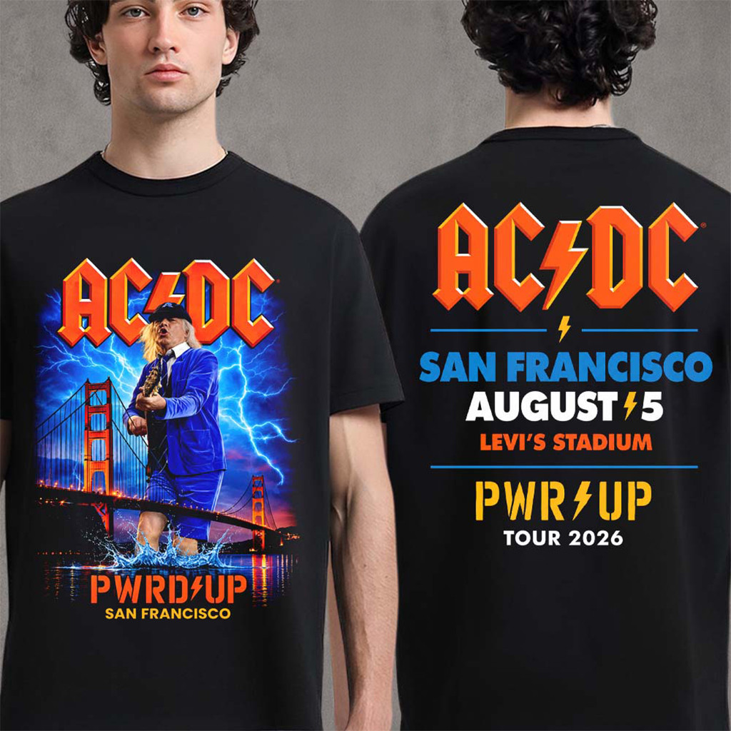 ACDC PWR Up Tour 2026 Merch San Francisco ACDC Shirt Gifts For Husband