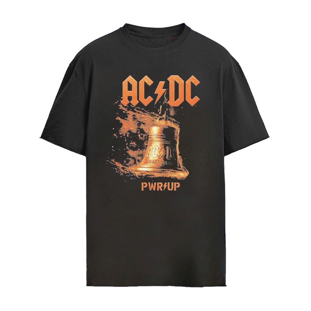ACDC PWR Up Tour 2026 North America Merch Hells Bells Lightning Shirt