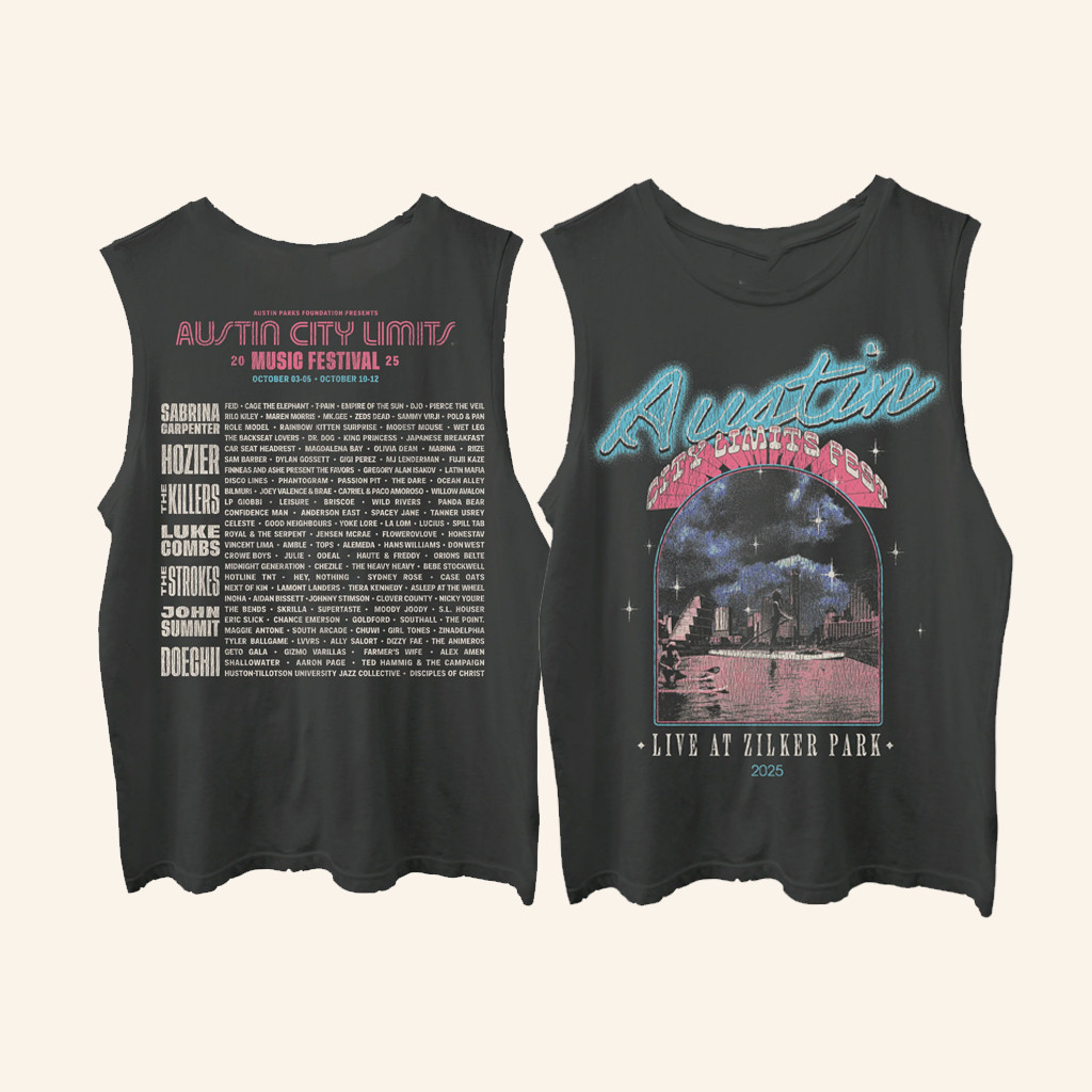 ACL Festival Merch Paddling Tank Live At Zilker Park 2025 Apparel Gifts For Fans