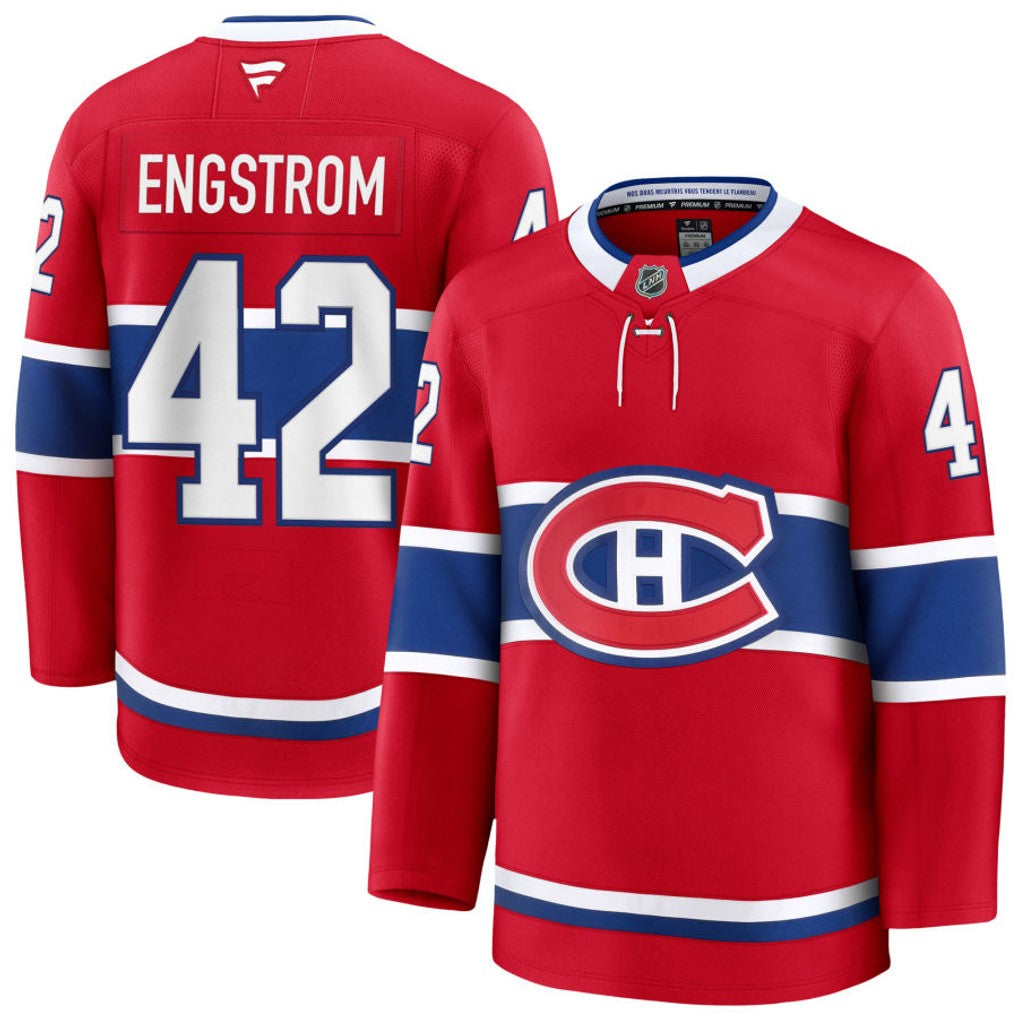 Adam Engstrom Montreal Canadiens 2026 Home Premium Jersey - Red
