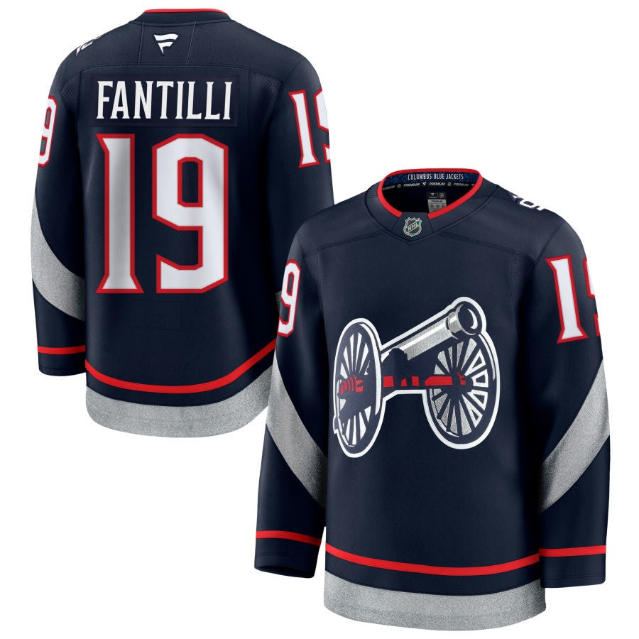Adam Fantilli Columbus Blue Jackets 2025 NHL Stadium Series Premium Navy Jersey 1 Adam Fantilli Columbus Blue Jackets 2025 NHL Stadium Series Premium Navy Jersey