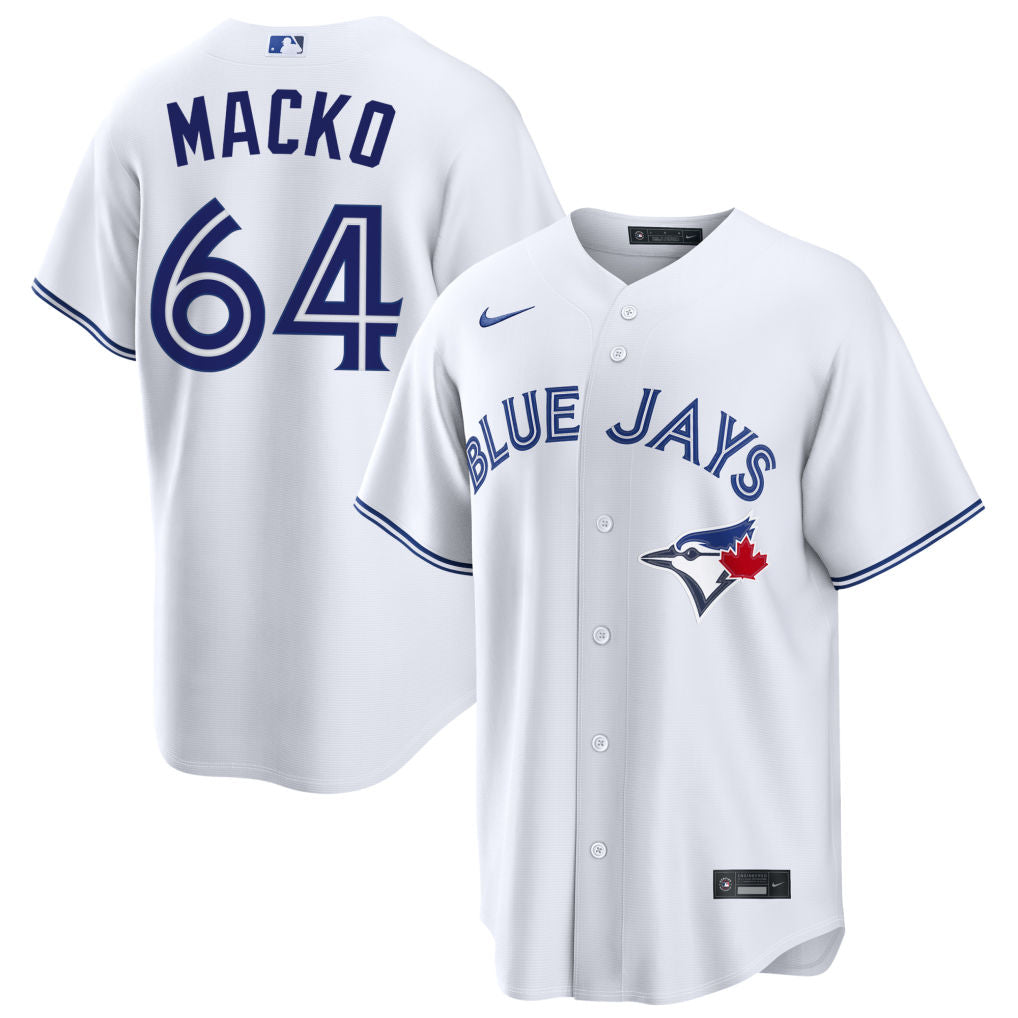 Adam Macko Toronto Blue Jays 2026 Home Jersey - White