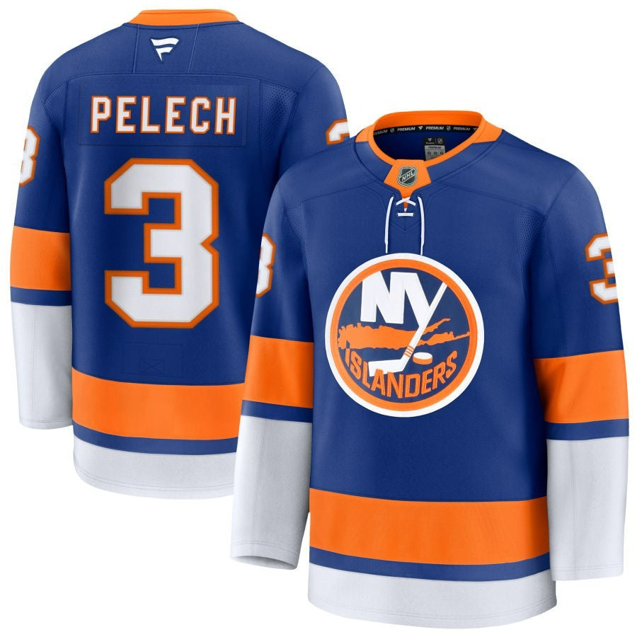 Adam Pelech New York Islanders 2025 Home Premium Royal Jersey 1 Adam Pelech New York Islanders 2025 Home Premium Royal Jersey