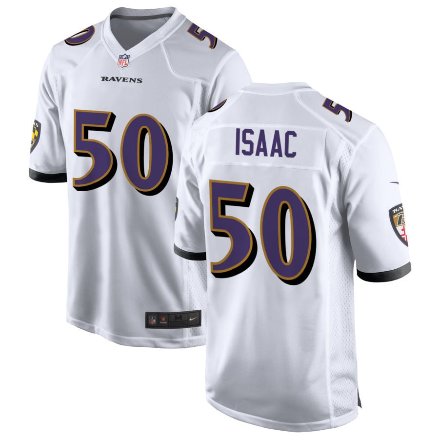 Adisa Isaac Baltimore Ravens 2025 Game Jersey - White