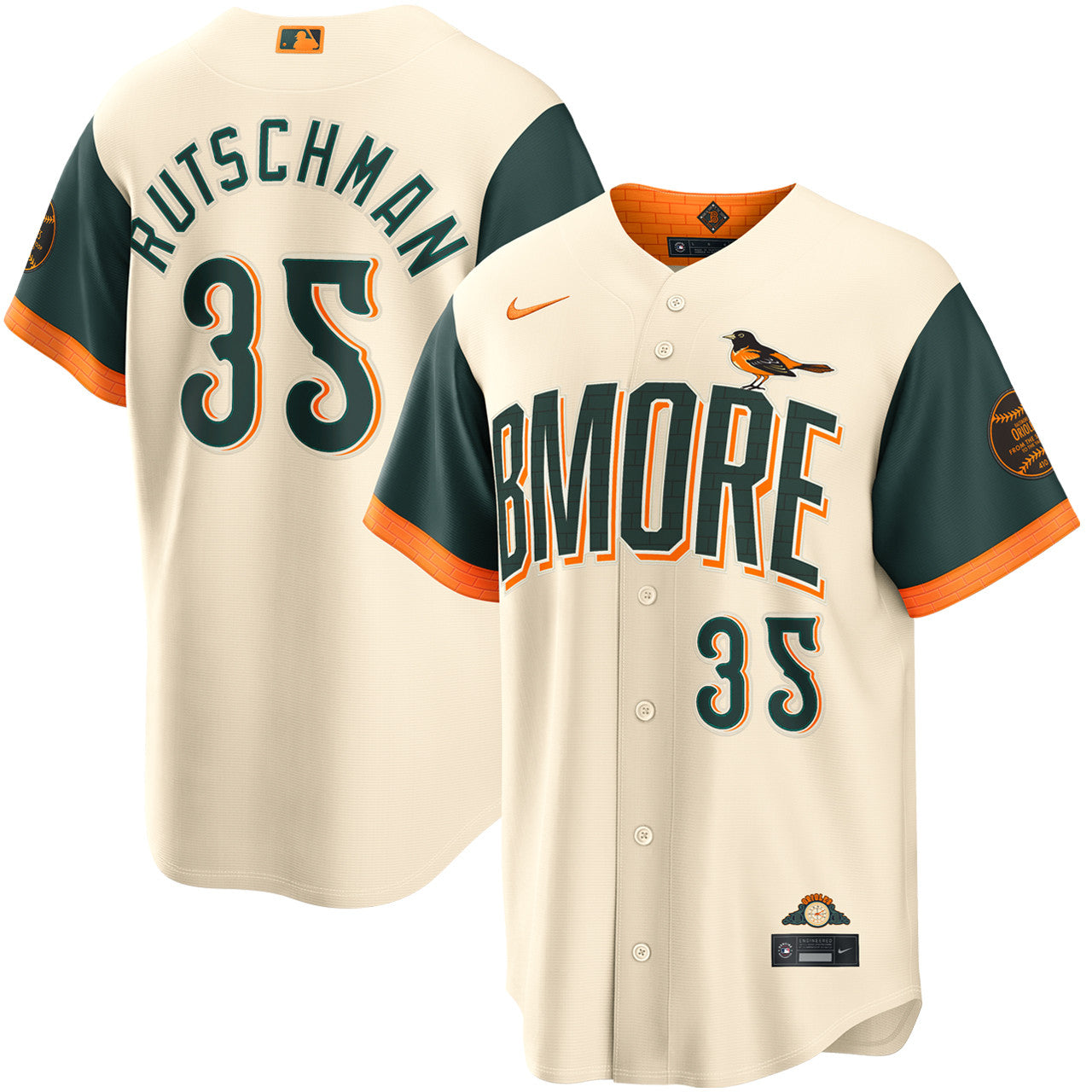 Adley Rutschman Baltimore Orioles 2026 City Connect Jersey - Cream