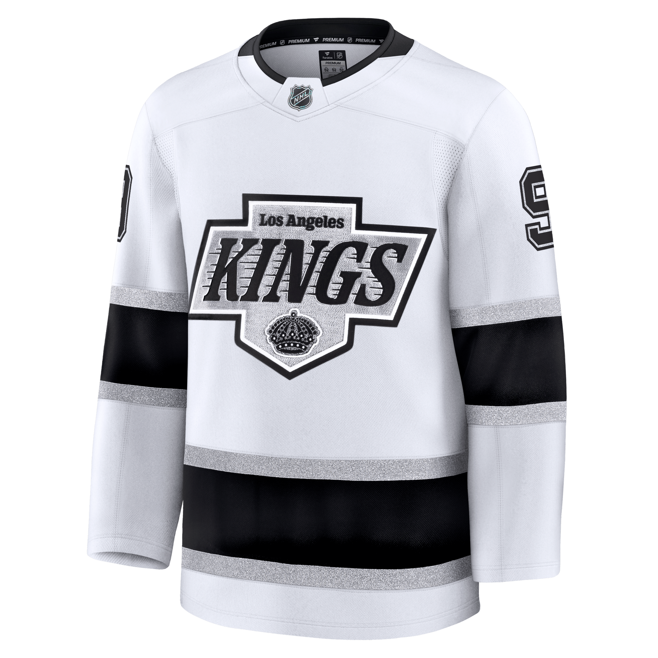 Adrian Kempe Los Angeles Kings 2025 Premium Away Jersey - White 2 Adrian Kempe Los Angeles Kings 2025 Premium Away Jersey - White - Image 2