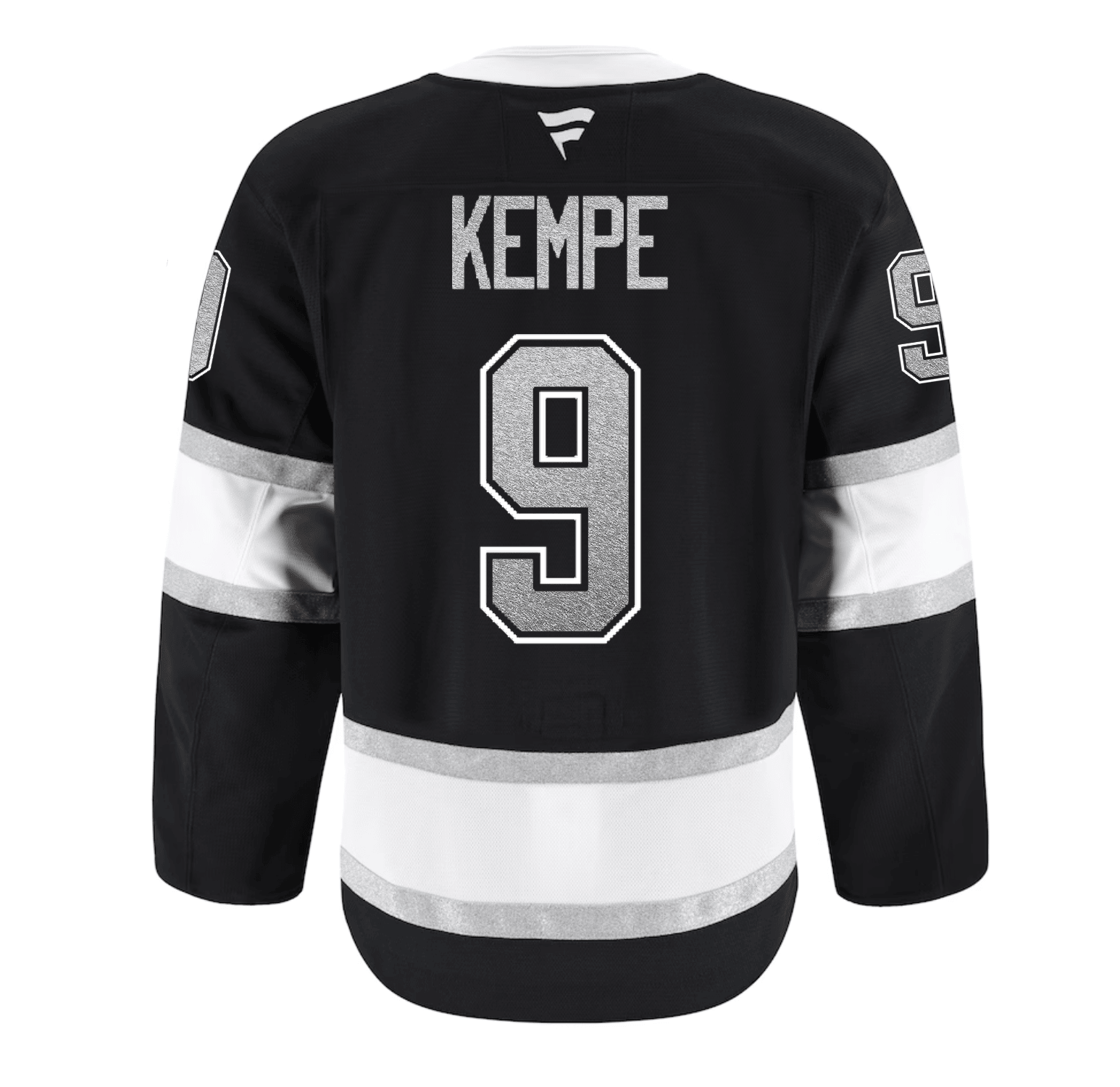 Adrian Kempe Los Angeles Kings 2025 Pro Home Jersey - Black 2 Adrian Kempe Los Angeles Kings 2025 Pro Home Jersey - Black - Image 2