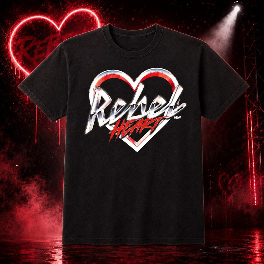 AEW Rebel Heart ALS T-Shirt 2026 AEW Merch Best Wrestling Fan Gifts For Fathers