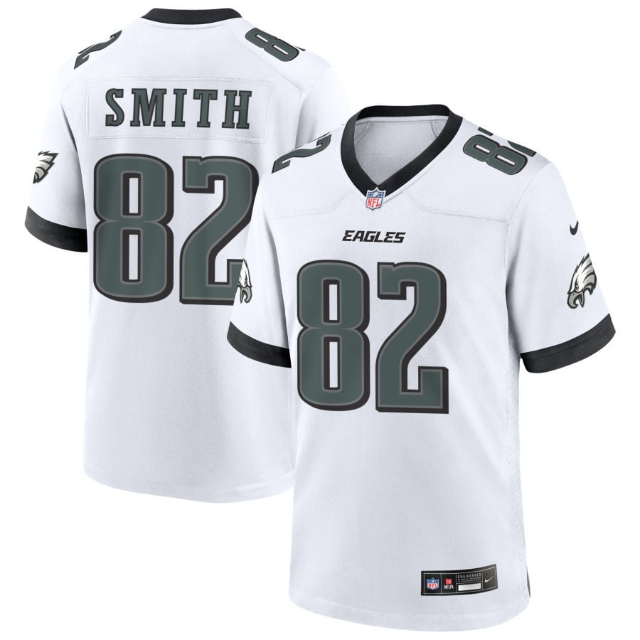 Ainias Smith Philadelphia Eagles 2025 Game Jersey - White