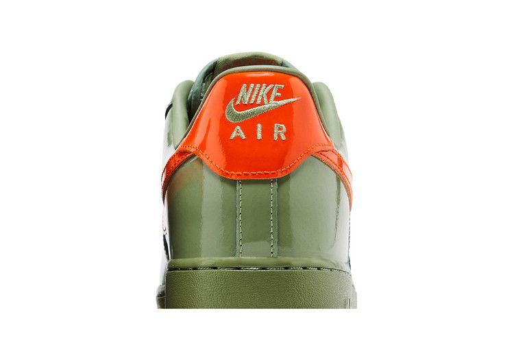 Air Force 1 Low 07 Premium Oil Green Safety Orange Sneaker Style HJ9118-386 - Image 8