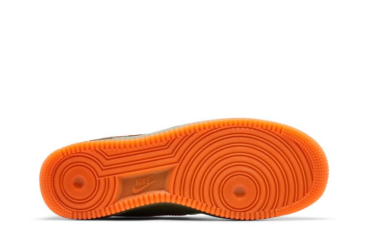 Air Force 1 Low 07 Premium Oil Green Safety Orange Sneaker Style HJ9118-386 - Image 5