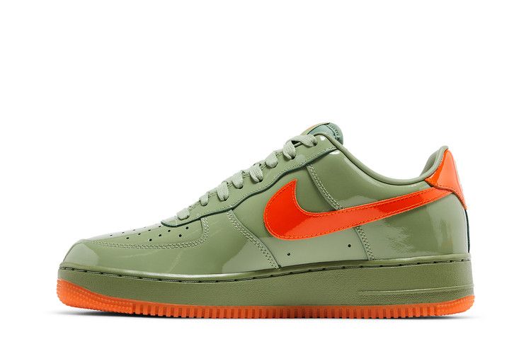 Air Force 1 Low 07 Premium Oil Green Safety Orange Sneaker Style HJ9118-386 - Image 4