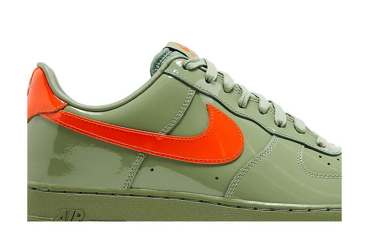 Air Force 1 Low 07 Premium Oil Green Safety Orange Sneaker Style HJ9118-386 - Image 3