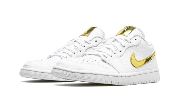 AIR JORDAN 1 LO SE WMNS "White Metallic Gold" - Image 2