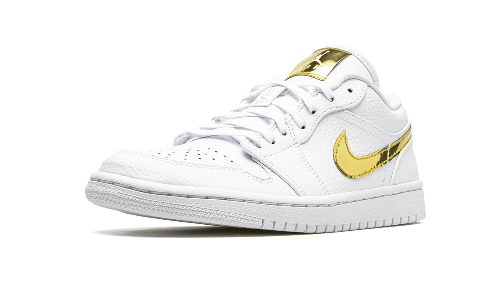 AIR JORDAN 1 LO SE WMNS "White Metallic Gold" - Image 3