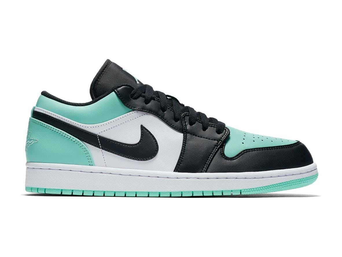 Air Jordan 1 Low Emerald Shoes | 553558-117 - Image 2